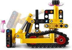 Buldozer greu LEGO Technic, buldozer de jucărie de construit, de adăugat la șantierul tău de construcții, jucărie de construcții pentru copii, cadou tehnologic pentru băieți și fete de la 7 ani 42163 Seturi de constructie Besuche den LEGO-Store