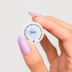 Oja Semilac Top Classic BLUE HOLO GLAZED 7 ml