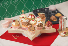 Original Kaiser Inspiration Muffinform-Set 2-Teilig, Muffinblech Mit Xmas Papierbackförmchen Für 12 Muffins, 38 X 27 Cm, Cupcake Form Antihaftbeschichtet, Schwarz Matrite si tavi pentru copt Naty Shop