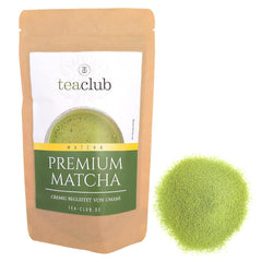 Ceai Matcha Premium Japonia 100 g - Testat în laborator - Pulbere Matcha ceremonială pentru prepararea Matcha cu notă Umami, pulbere de ceai verde 100% naturală, ideală pentru Matcha Latte, Teaclub