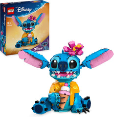 LEGO | Disney Stitch Spielzeug - Figur zum Spielen und Sammeln mit Einer Eistüte und Einer dekorativen Blume - Geschenk für Mädchen, Jungen und Lilo & Stitch Filmfans ab 9 Jahren - 43249