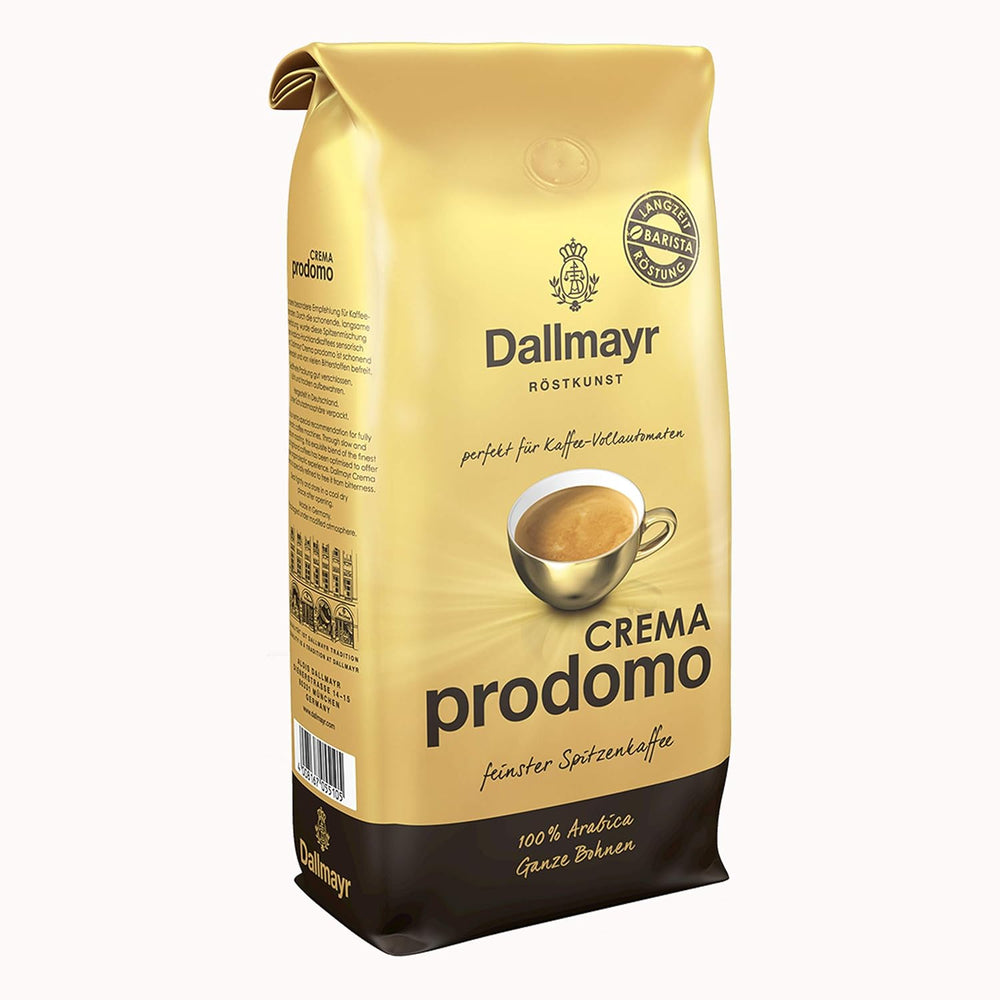 Crema Prodomo, Bohnenkaffee, Röstkaffee, Kaffee, ganze Bohnen, Kaffeebohnen, 8 x 1000 g