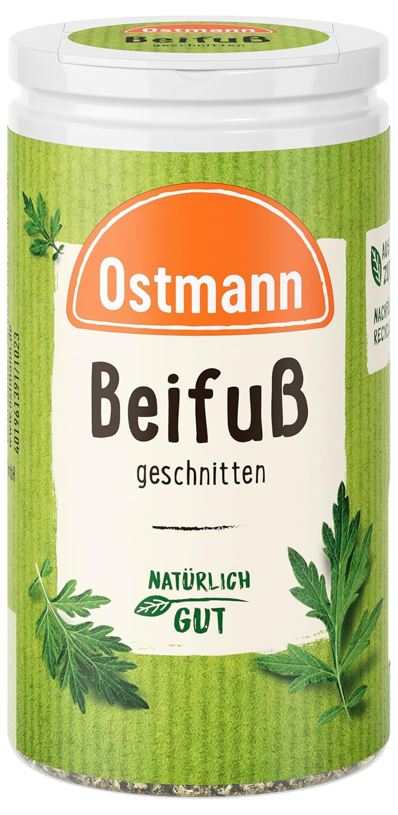 Ostmann Gewürze - Beifuß geschnitten | Kräutergewürz für Geflügelgerichte | 30 g in der Streudose