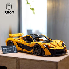 LEGO Technic Mclaren P1, set cu mașină super sport pentru adulți, cadou pentru fanii mașinilor, piesă de colecție la scară cu motor cu piston V8 și transmisie cu 7 trepte, model de mașină, set de mașini de jucărie 42172 Seturi de constructie Besuche den LEGO-Store