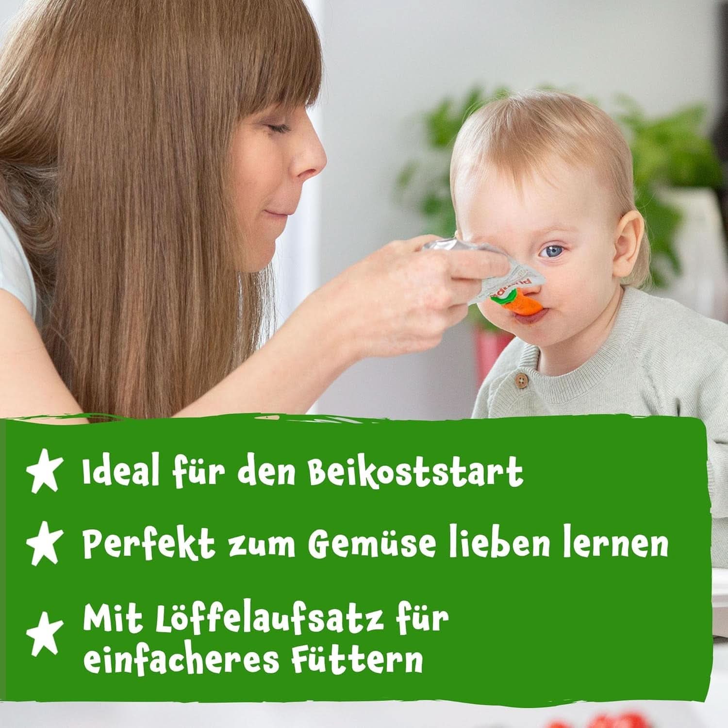 Pumpkin Organics 24Pack, piure de legume organice, fără zahăr adăugat, pentru bebeluși de la 6 luni, 24 x 100 grame Mama si Copilul Naty Shop