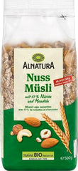 Bio Nuss Müsli Mit 17% Nüssen & Mandeln, 0,5 Kg Cereale Naty Shop Default Title