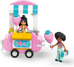 Suport pentru vată de zahăr LEGO Friends, set de joacă pentru jocuri de rol creative cu 2 minifigurine, suport mobil și accesorii, cadou pentru fete de la 6 ani, set de construcție cu mini păpuși 42643 Seturi de constructie Besuche den LEGO-Store