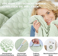 INFANZIA Pernă cu pană reglabilă, pernă de citit din spumă de înaltă densitate pentru pat și canapea, pernă ergonomică pentru cap cu pană de pat pentru apnee de reflux în somn, pernă pentru picioare/pernă pentru spate pentru joacă și citit (verde)