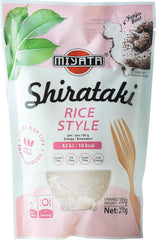 Orez Miyata în stil Shirataki, făcut din făină de konjac, 1 pachet (1 x 270 g)
