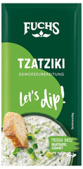 Fuchs Gewürze - Let's dip! Tzatziki Gewürzzubereitung, Gewürz für die Zubereitung von griechischem Tzatziki, 10 g im Beutel