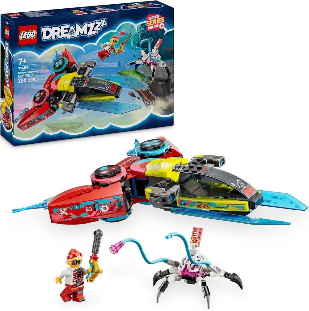 Controller de joc video LEGO Dreamzzz Coopers Flying, jucărie fantastică, set de joc video 2 în 1 cu minifigurină și păianjen, cadou pentru fete și băieți de la 7 ani 71489 Seturi de constructie Besuche den LEGO-Store Titlu implicit