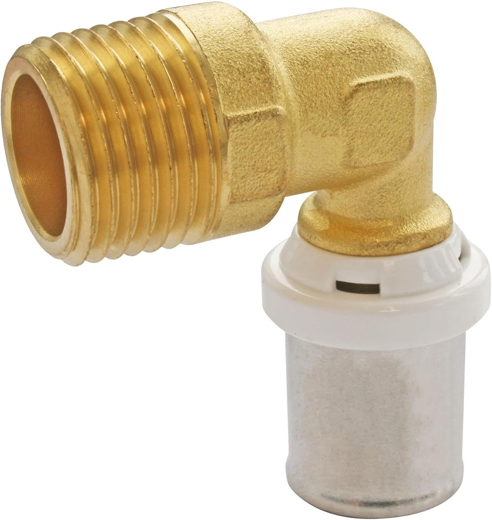 SOMATHERM PENTRU TINE - / 5711-16-15 - Țeavă de presare cu cot Ø16 multistrat - M15 / 21 (1/2 '') Conectarea unei țevi multistrat cu diametrul Ø16