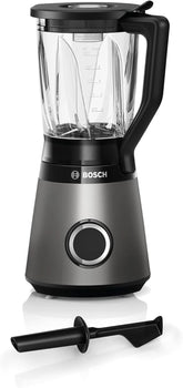 Bosch Standmixer Vitapower Serie 4 MMB6172SN, Verbesserte Version, 10 Jahre Motorgarantie, Edelstahl-Klingen, 1,5L Glasbehälter, Spülmaschinenfeste Teile, 30,000 U/Min, 1200 W, Silber Bucatarie Naty Shop
