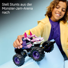 LEGO Technic Monster Jam Sparkle Smash mit Rückziehmotor - Technic Monstertruck & Einhorn Monster Truck Spielzeug - Kreatives Geschenk ab 7 Jahren für Kinder, Mädchen & Jungen - 42220