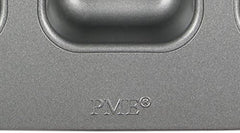 CSB106 Quadratische Antihaftbeschichtete Backform Mit 12 Minilöchern Aus Karbonstahl, Edelstahl, Silver, 37.3 X 26.1 X 3.1 Cm Matrite si tavi pentru copt Naty Shop