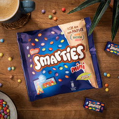 Nestlé SMARTIES Mini, linte mică cu ciocolată cu lapte, ambalată individual, pachet de 3 (1 x 187g)