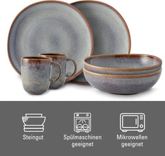 Set de mic dejun Lave bej de la Villeroy & Boch, 6 piese