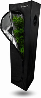 Cort de creștere 40x40x160 cm cu sistem de gestionare a cablurilor, fereastră de vizualizare, cadru metalic, material textil 1680D, geantă pentru accesorii de creștere - cutie de creștere de interior - cea mai bună seră pentru propagarea plantelor