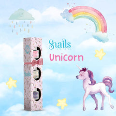 Set cadou ojă pentru copii Snails 510409, Mini Unicorn 3x5ml, pe bază de apă, lavabilă, sigură, vegană