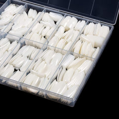 500 buc unghii artificiale naturale false artă completă sicriu unghii sfaturi pentru femei fete