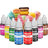 Colorant alimentar - Set alimentar lichid de 8 culori pentru decorarea torturilor, copt, colorant pentru ouă de Paște, colorant alimentar foarte concentrat pentru decorarea torturilor, meșteșuguri DIY, săpunuri - 10 ml fiecare