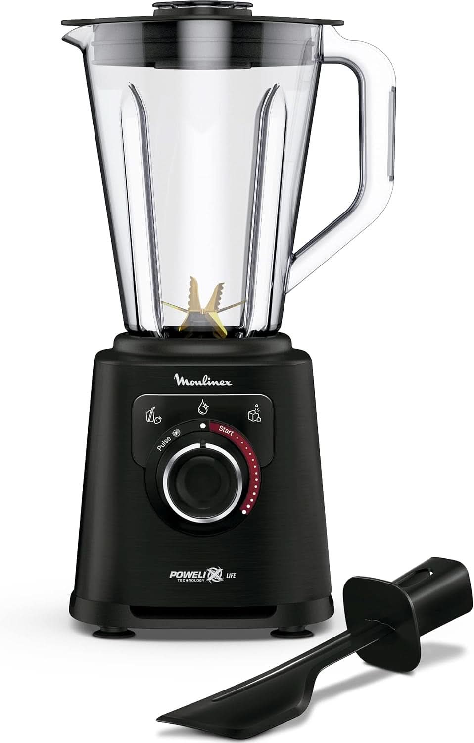 Perfect Mix+ LM88A8 Standmixer, 1200 W, Schnelle Ergebnisse, 1,5 L Fassungsvermögen, 3 Programme: Smoothie-Mixer, Eiszerkleinerer, Autoclean, Tritan-Krug, Inklusive Paddel, Schwarz Mama si Copilul Naty Shop