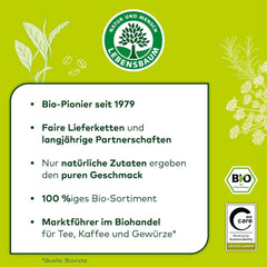 Lebensbaum Earl Grey Classic, ceai negru cu ulei natural de bergamotă și lămâie, armonios, aromat, 100% organic, vrac, 100 g