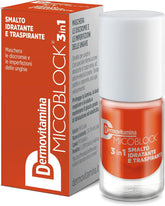 Oja Microblock 3 în 1 pentru ciuperca unghiilor, portocaliu închis, remediu pentru unghii, împotriva ciupercii unghiilor, 5 ml, 16 culori