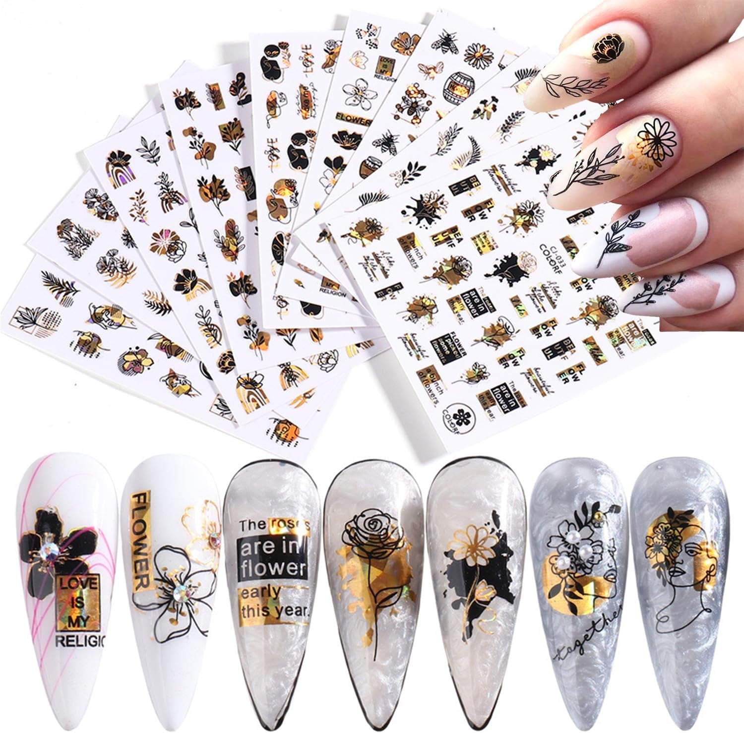 GZMAYUEN 12 culori franceze unghii autocolante 3D franceză culoare gradient unghii autocolante autoadezive unghii design unghii accesorii