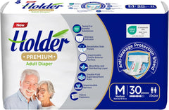 Scutece unisex de unică folosință pentru adulți, impermeabile, absorbante, laterale elastice și respirabile, strat dublu super absorbant, indicator de umiditate, protecție dermatologică de 5 stele, mediu