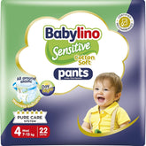 Scutece Sensitive Cotton Soft, mărimea 4, Pants Maxi (7-13 kg), 22 bucăți