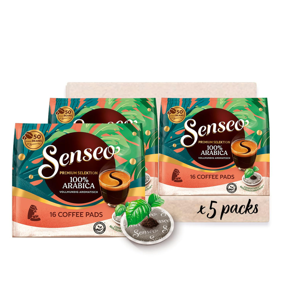 Senseo Pads Premium Selektion, 5 x 16 Getränke, 80 Kaffeepads