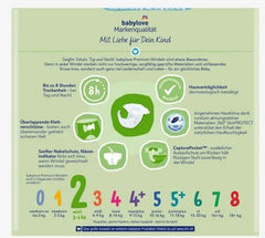 Scutece premium mărimea 2, mini, 3-6 kg, 42 bucăți