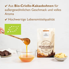 Sevenhills Wholefoods Kakaobutter Bio 200g, Rein und Natürlich, Premium Qualität