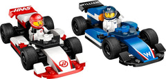 LEGO City F1 Williams Racing și Haas F1 Racing Cars - Jucărie Formula 1 cu mașini construibile și 2 minifigurine cu șofer de curse - Idei de cadouri mici pentru băieți și fete de la 4 ani 60464 Seturi de constructie Besuche den LEGO-Store