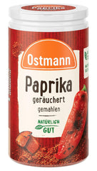 Ostmann Gewürze - Paprika geräuchert | Rauchiges Aroma für Bratkartoffeln, Gulasch oder Rührei | 35 g in der Streudose