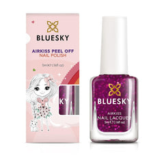 Oja pentru unghii Bluesky Kids - tot sclipiciul, roz. Oja ușor de decojit, non-toxică, pe bază de apă, fără planare, pentru copii, 5ml