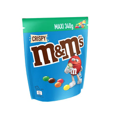 M&M'S Crispy, linte crocantă cu ciocolată și centru crocant, ciocolată, 1 pachet (1 x 340g) (pachet de 2)