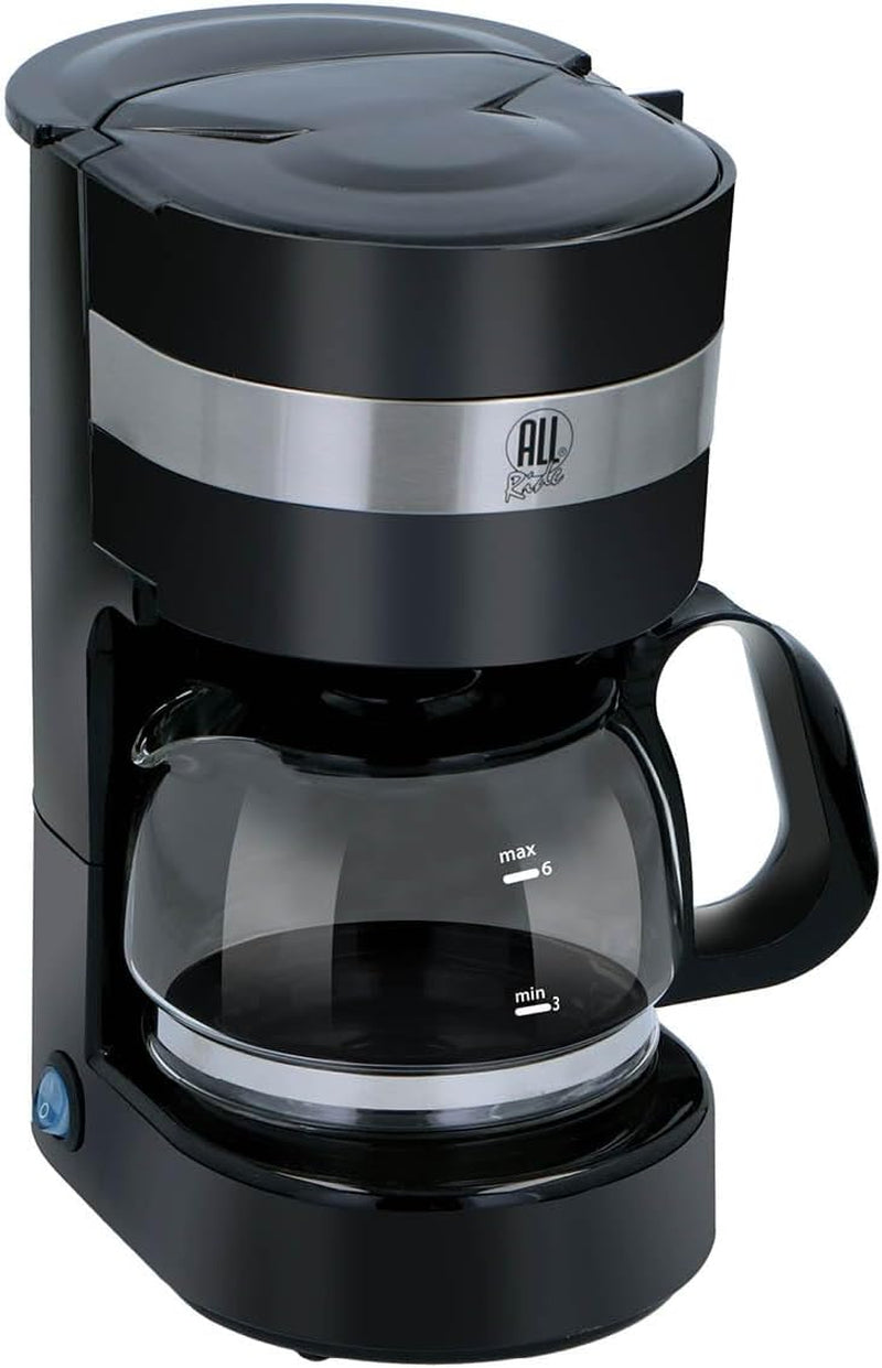 Cafetieră pentru camioane de 24V - Cafetieră pentru camioane - Cafetieră cu filtru - Cafetieră cu funcție de menținere la cald - Cafetieră cu carafă de sticlă - Neagră