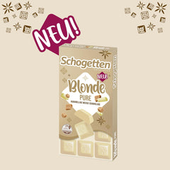 Schogetten Blonde Pure I ciocolată albă cu caramel I 100 g I porționat individual (pachet de 2)