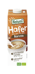 Natumi Bio Hafer Barista, 8 x 1L - Laktosefrei, Aufschäumbar, Barista-Style, Bio, Hergestellt mit deutschem Hafer, Vegan, Milchfreie milchfreie Alternative