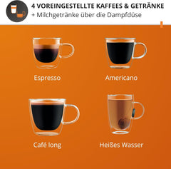 Espressor manual Krups Precision cu portafiltru și râșniță, aparat de cafea barista cu panou de control intuitiv, setări de pre-infuzare, espressor cu duză de abur, încălzire rapidă, XP801T10