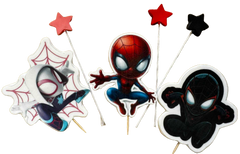 Set decoratiuni comestibile, Spidey si prietenii sai Decoratiuni din Pasta de Zahar Nati Shop