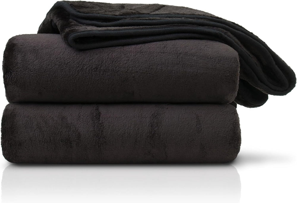 Amago - Pătură confortabilă, aspect cașmir, 180 X 220 cm - Negru Paturi si Cuverturi Besuche den Gözze-Store Titlu implicit