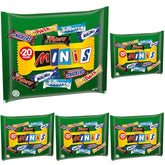 Pliculețe mixte Minis, Snickers, Bounty, Twix, Milky Way, pachet vrac de ciocolată, un pachet (1 x 400 g) (pachet de 5)