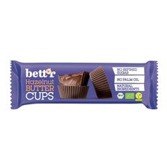 Bett'r Guilt Free Organic Hazelnut Buttercups. 100% vegan, fără gluten și fără lactoză - 12 x 39 g