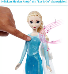 Mattel Disney Frozen Toys, singende ELSA-Puppe in charakteristischer Kleidung, singt Let It Go aus dem Disney-Film Frozen, für Kinder