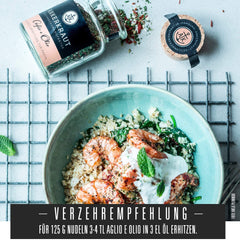 Ankerkraut Aglio e Olio, italienische Gewürzmischung für Pasta und klassische Spaghetti-Nudeln, 120g im aromadichten Beutel