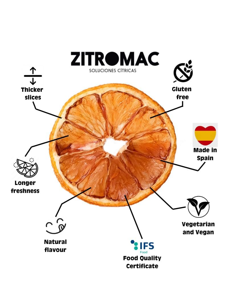 45g Felii de lămâie uscată, felii de fructe uscate pentru cocktailuri, lămâie uscată ca decor pentru Crăciun, vin fiert, ceai, coacere|100% lămâi uscate naturale Produse deshidratate Naty Shop