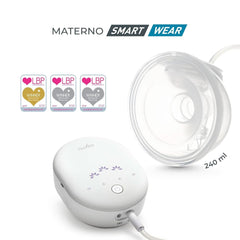 Nuvita Materno Smart Wear 1287W - Pompă de sân electrică portabilă fără mâini - Tehnologie cu 3 faze, personalizabilă, portabilă, kit de conversie pentru pompă de sân dublă disponibilă Accesorii Hrana si Alaptare Bebe Naty Shop